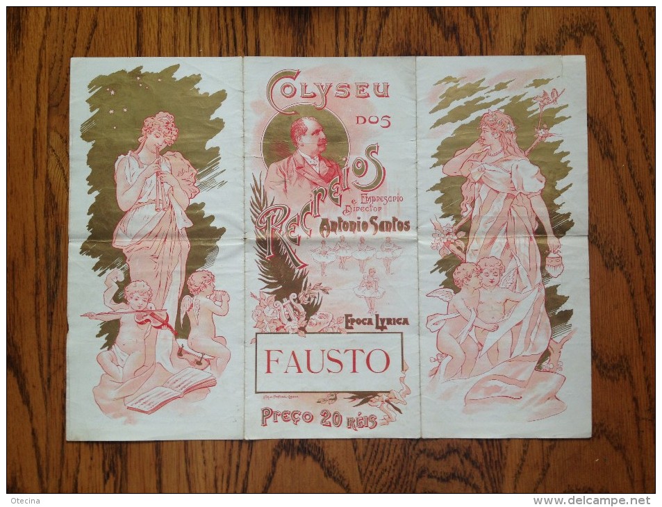 FAUSTO Opéra Gounod - Epoque Lyrique 1903 - Coliseu Dos Recreios - Lisbonne - Portugal - Posters