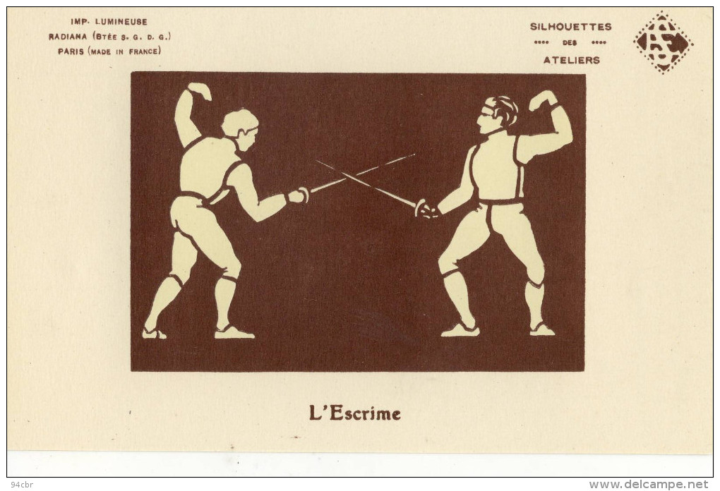 CPA  (sport)   ESCRIME (carte Lumineuse) - Fencing