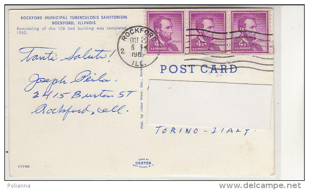 PO3546C# ILLINOIS - ROCKFORD MUNICIPAL TUBERCULOSIS SANITORIUM - OSPEDALI - MEDICINA   VG - Rockford