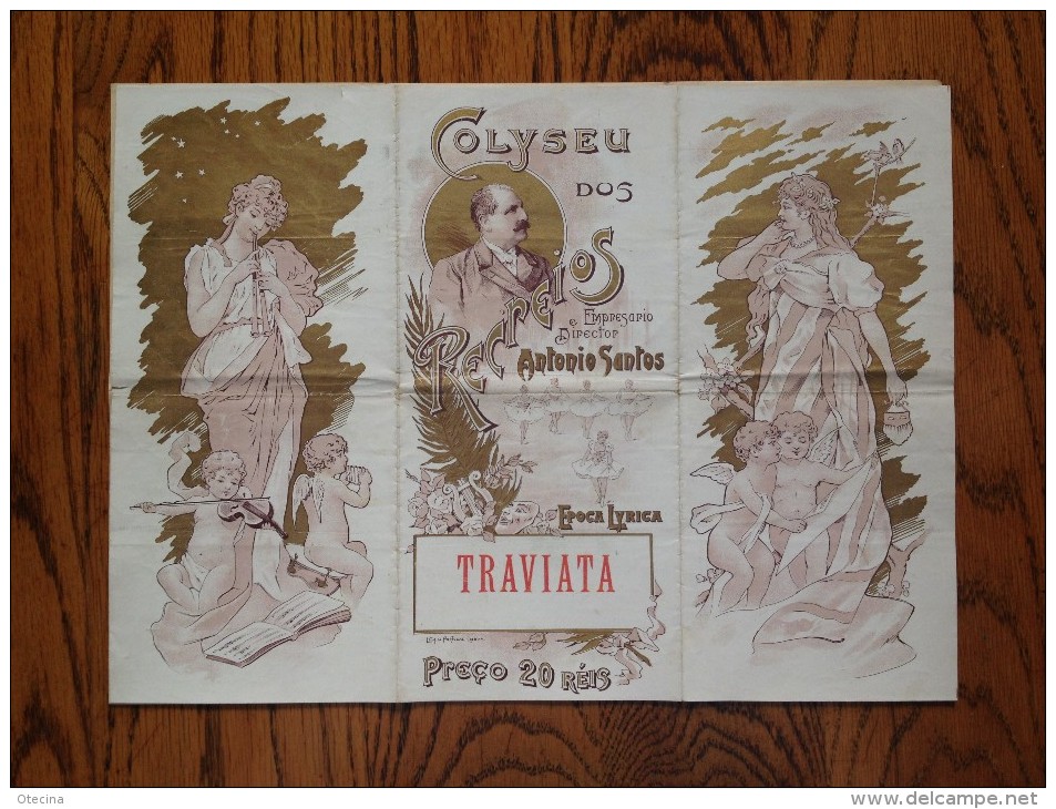 # TRAVIATA Opéra Giuseppe Verdi - Epoque Lyrique 1903 - Coliseu Dos Recreios - Lisbonne - Portugal - Affiches & Posters