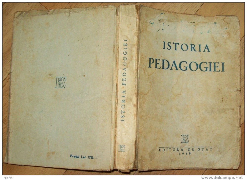 ISTORIA PEDAGOGIEI,1949 PERIOD - Old Books