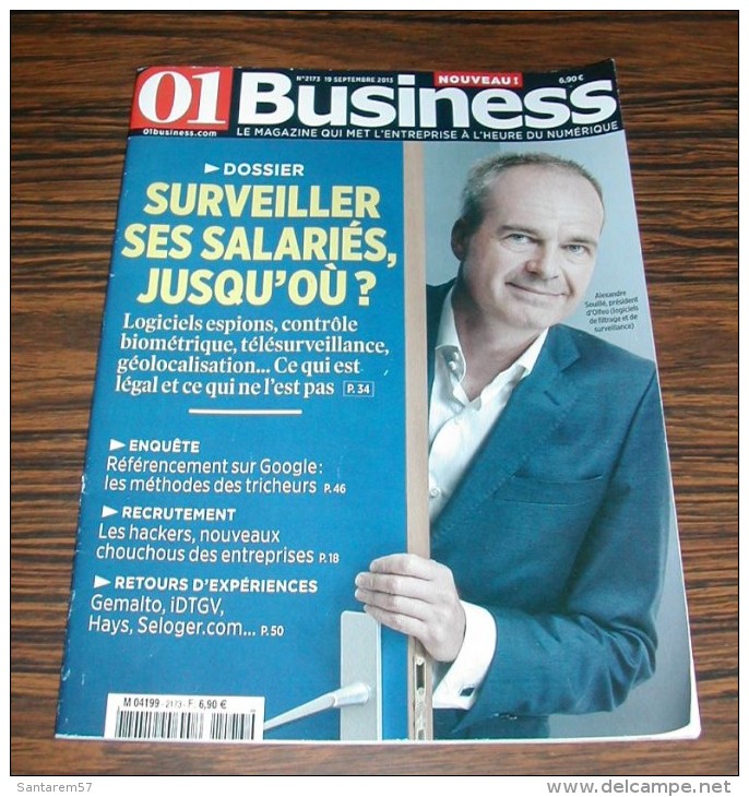 Magazine 01 Business N° 2173 Septembre 2013 Surveiller Ses Salariés Logiciels Espions .... - Informática