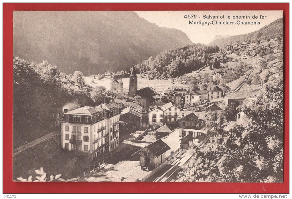 BSA-34 La GAre De Salvan Ligne Martigny-Chamonix  Non Circulé, LB - Martigny