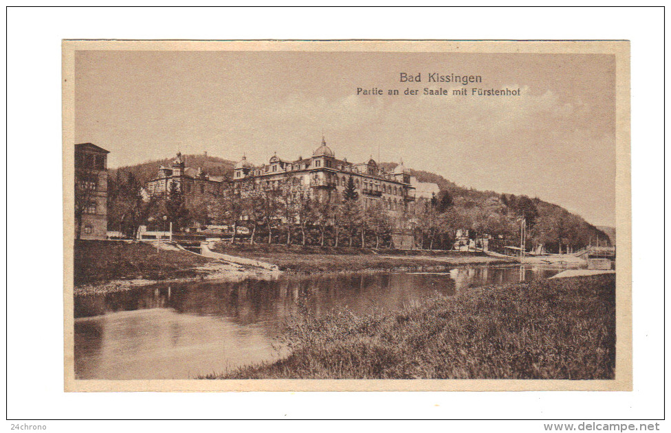 Allemagne: Bad Kissingen, Partie An Der Saale Mit Furstenhof (14-415) - Bad Kissingen