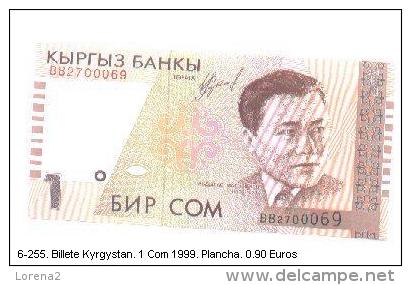 6-255. Billete Kirguistán . 1 Com 1999 - Kirgisistan