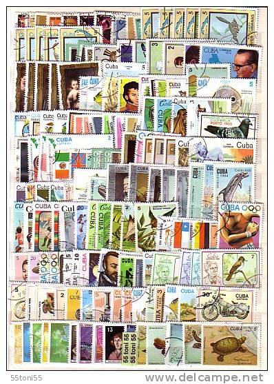 CUBA - 150 Different Large Thematical Stamps -  ( Used ) - Vrac (max 999 Timbres)