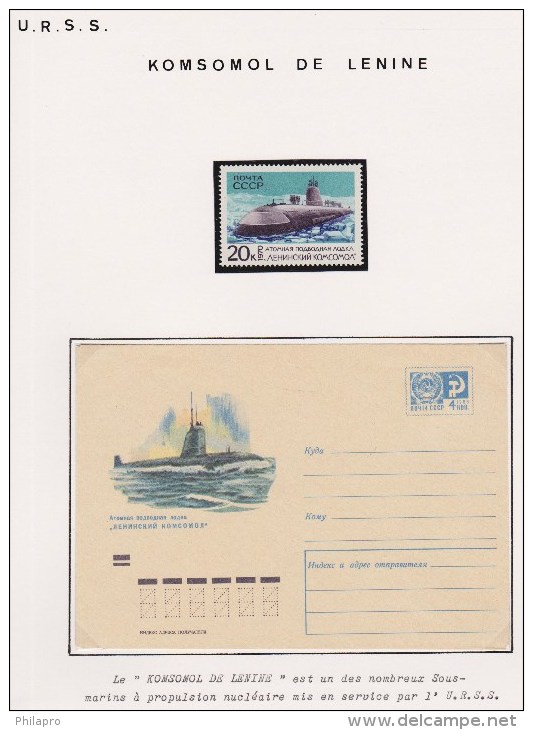 RUSSIE   BATEAUX SOUS-MARINS /SUBMARINE **MNH  Réf 5536 - Sous-marins