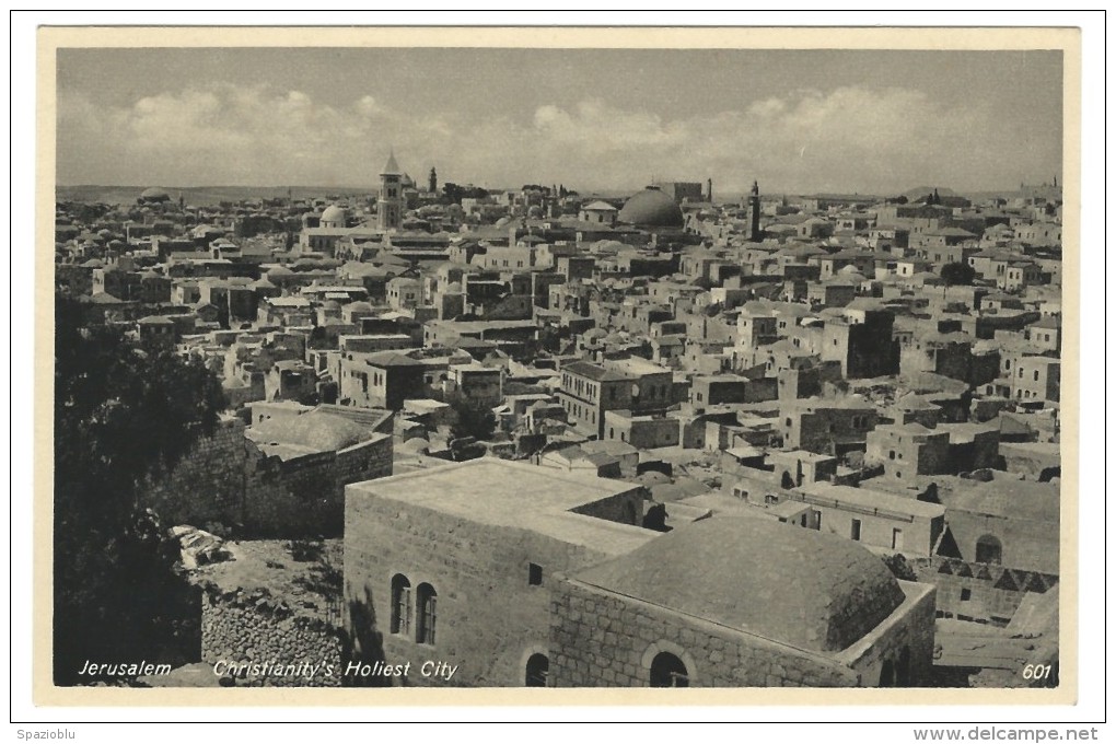 U.P.U. - Post Card Palestine Israele - Jerusalem  "Christianiti's Holiest City"  No Sent. - Israele