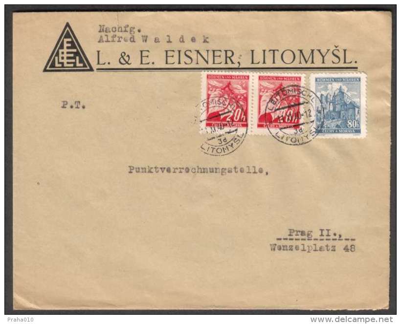 BuM0764 - Böhmen Und Mähren (1940) Leitomischl - Litomysl (letter) Tariff: 1,20K - Covers & Documents