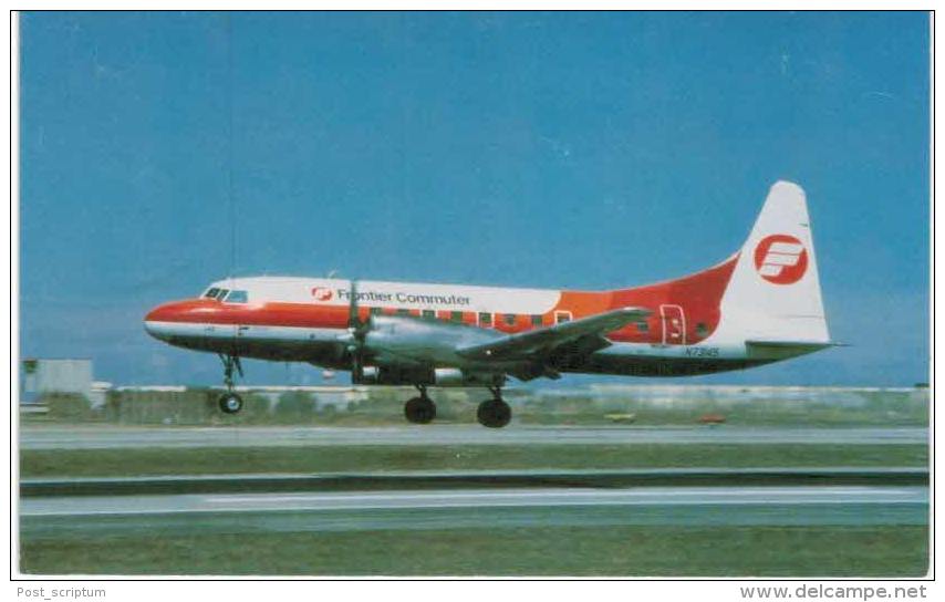 Thème -  Avion - Mary Jayne´s RS 530 - Frontier Comuter - Convair CV 580 -  Format 8.5*13.5  Cm - 1946-....: Moderne