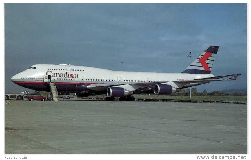 Thème -  Avion - Mary Jayne´s RS 1041 - Canadian Airlines International - Boeing B 747 475 - Format 8.5*13.5  Cm - 1946-....: Moderne