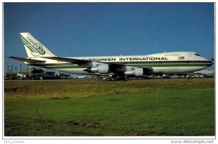 Thème -  Avion - Mary Jayne´s RS 1208 - Evergreen International Airlines - Boeing B 747SR 46 -  Format 8.5*13.5  Cm - 1946-....: Moderne