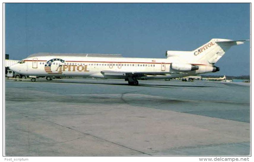 Thème -  Avion - Mary Jayne´s RS 1274 - Capitol Air Express  - Boeing B 727 231 -  Format 8.5*13.5  Cm - 1946-....: Moderne