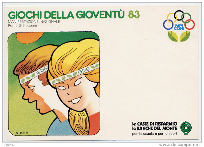 OLIMPICI GIOCHI DELLA GIOVENTÙ ´83 Disegno - Design: ALBE (CATALANI) - Jeux Olympiques