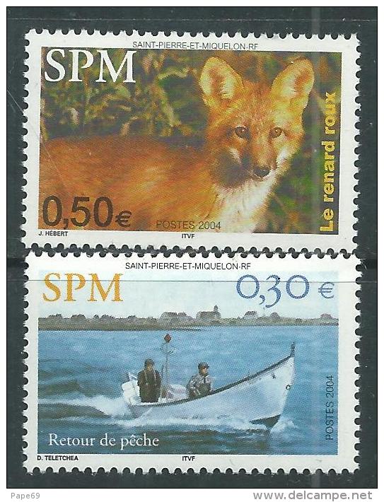 St Pierre Et Miquelon N° 815 + 820  XX  Les 2 Valeurs Sans Charnière,TB - Used Stamps