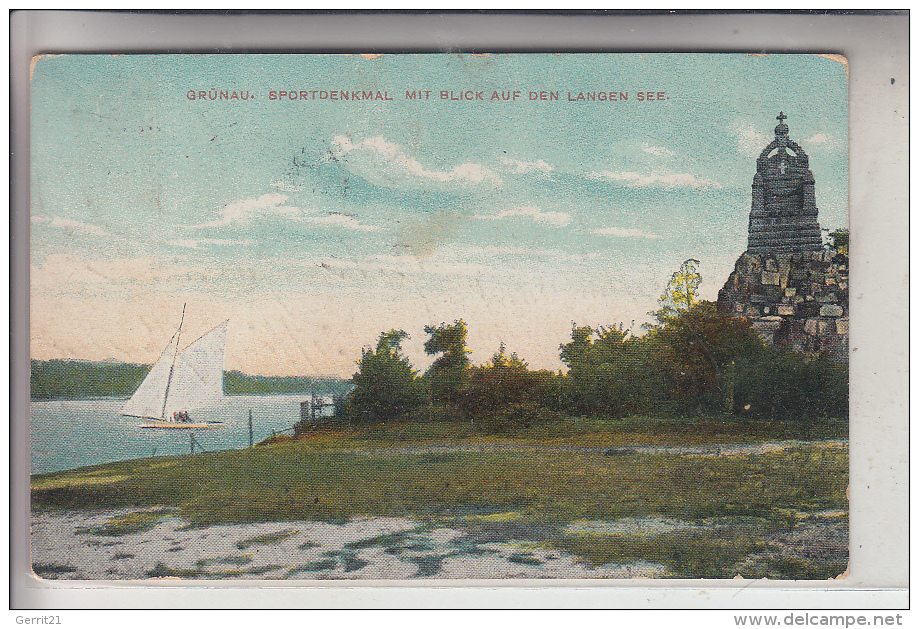 1000 BERLIN - GRÜNAU, Sportdenkmal, Langer See, 1915 - Treptow