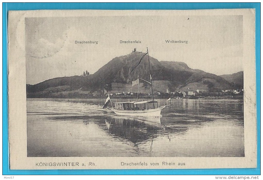 C.P.A. Konigswinter Am Rhein - Petit Bateau Touristique... - Koenigswinter