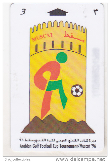 Oman Old Phonecard - 33OMNF - 3 R - Arabian Gulf Football Tournament / Muscat `96 - Oman