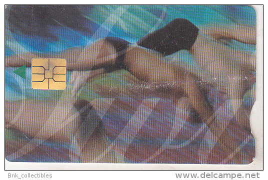 South Africa Old Chip Phonecard - Telkom 20+2 R - Swimming - Olympic - Olympische Spiele