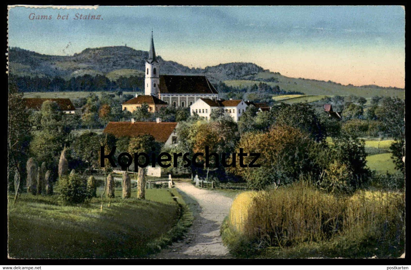 ALTE POSTKARTE GAMS BEI STAINZ STEIERMARK PANORAMA Österreich Austria Autriche Cpa Postcard AK Ansichtskarte - Stainz