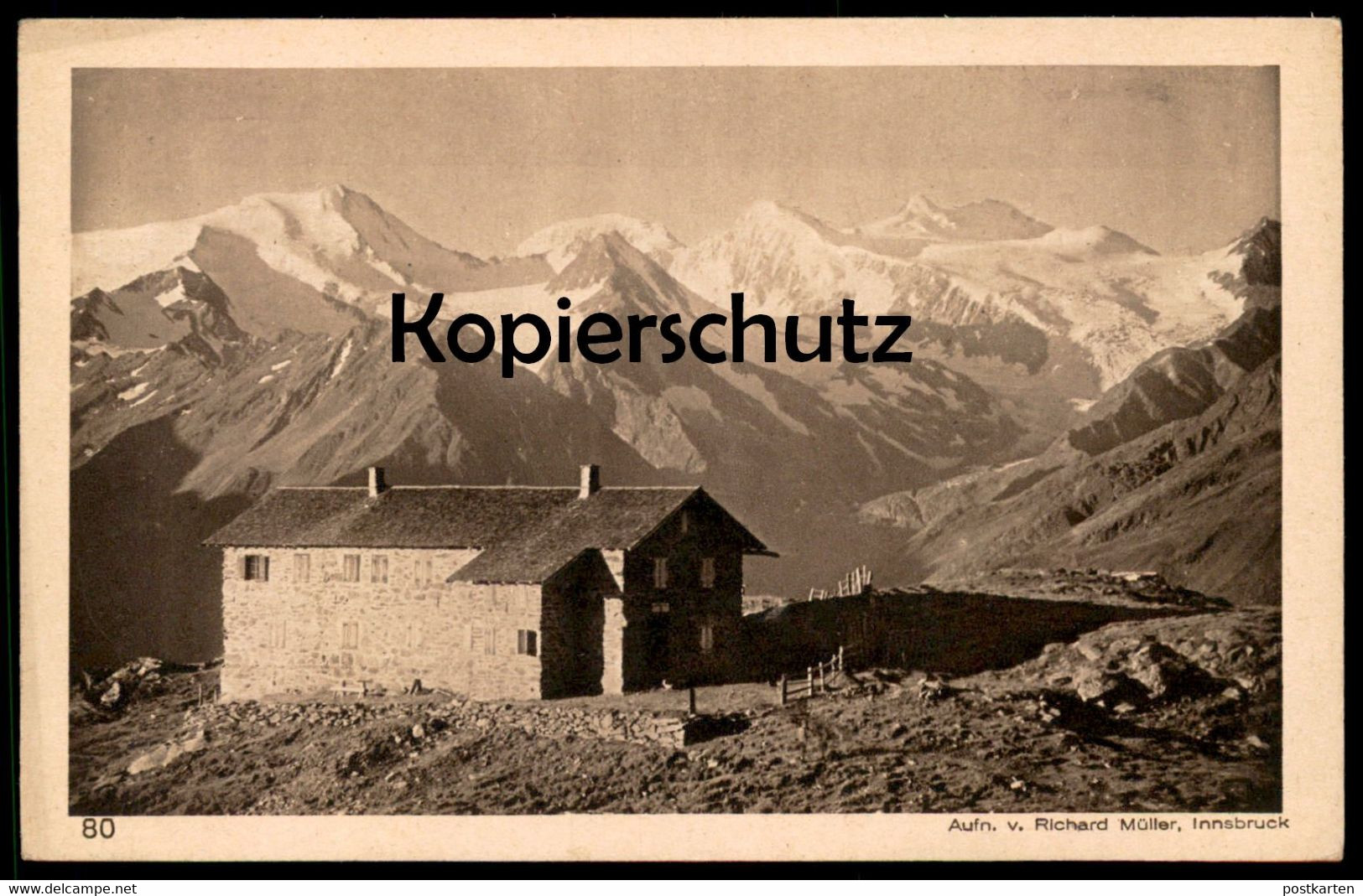 ALTE POSTKARTE STARKENBURGERHÜTTE GEGEN ZUCKERHÜTL & PFAFF STUBAITAL NEUSITFT FULPMES SCHUTZHÜTTE Postcard Cpa AK - Neustift Im Stubaital