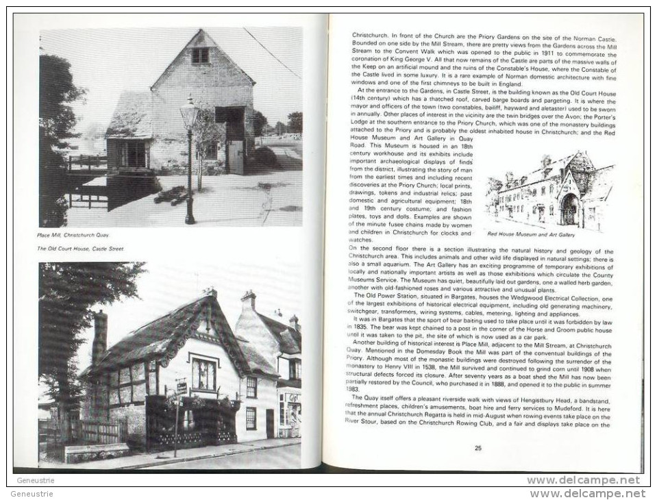 Official Borough Guide Of CHRISTCHURCH 2nd Edition Dorset England - Angleterre - Jumelé Avec Saint Lô 50 Manche - Culture