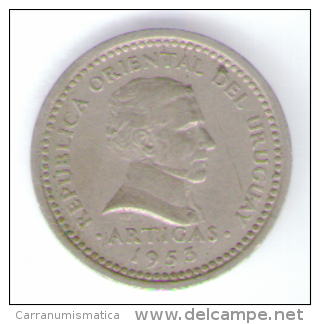 URUGUAY 2 CENTESIMOS 1953 - Uruguay