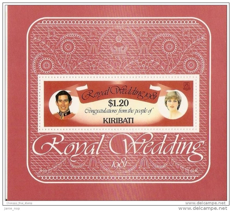 Kiribati 1981 Royal Wedding Souvenir Sheet MNH - Kiribati (1979-...)