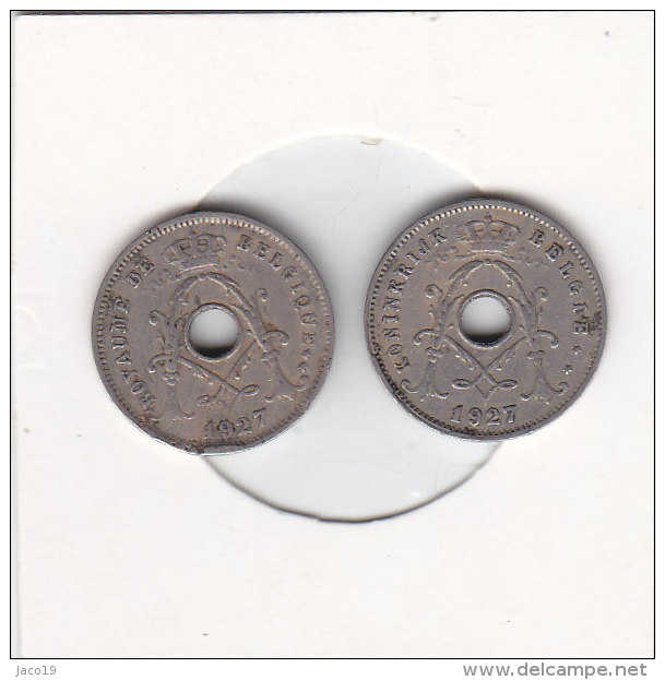 2 X 5 Centimes  Albert I 1927 FR Et FL - 5 Centimes