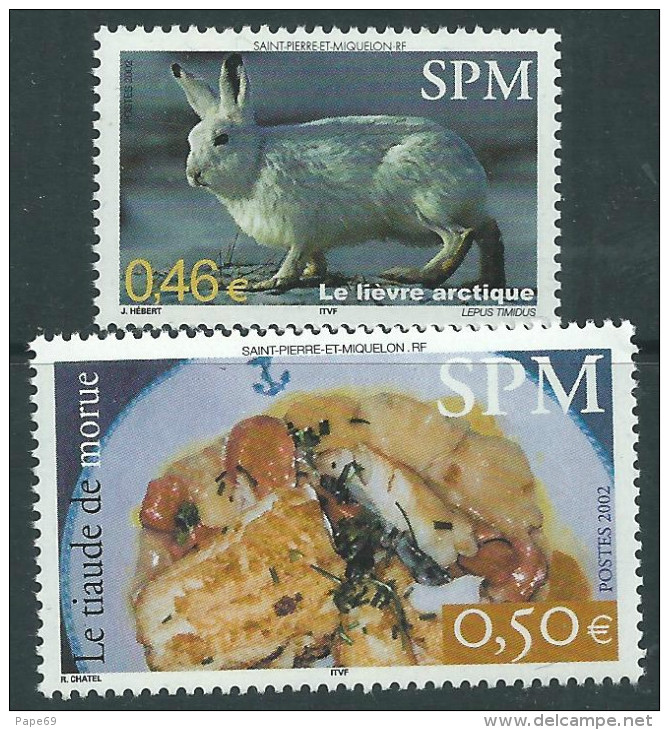 St Pierre Et Miquelon N° 781 / 82  XX   Les 2 Valeurs Sans Charnière,TB - Unused Stamps