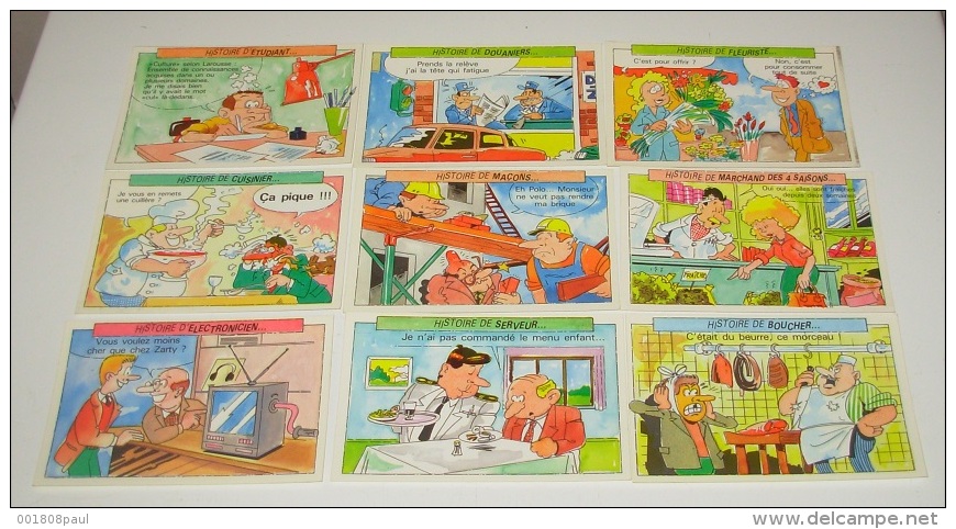 Série Histoire De :::::: Métiers - Illustrateurs - Humour : Lot De 27 Cartes Postales , Vierges - Humour