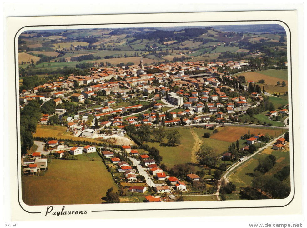 PUYLAURENS.-  Vue Générale Aérienne.   CPM - Puylaurens