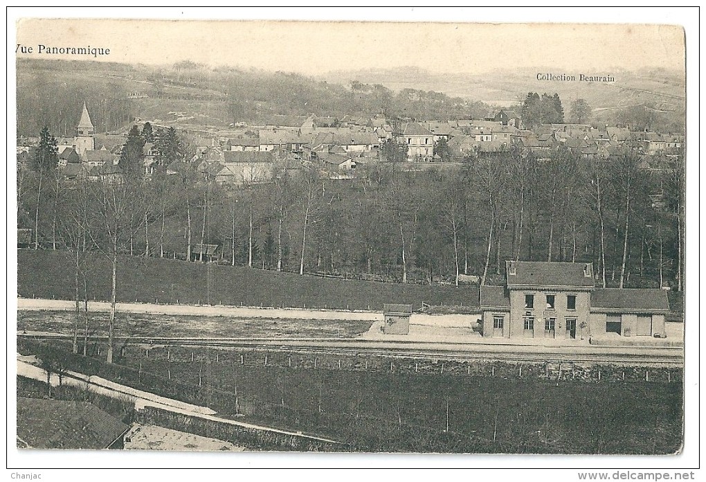 60 Vue Panoramique De La Gare De SONGEONS (ar. Beauvais) No CP (dos Vierge) - Songeons