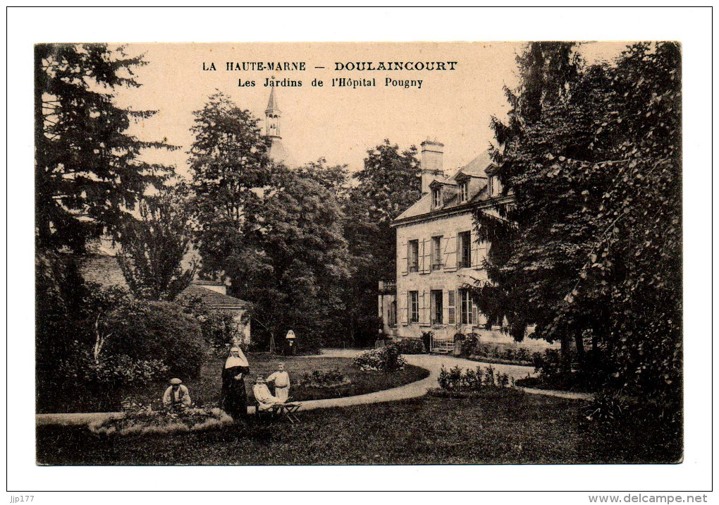 Doulaincourt Vue De La Facade Cote Parc De L'Hopital Pougy Avec Petite Animation Edit P Gerard - Doulaincourt