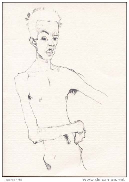 Bari - INVITO MOSTRA DI EGON SCHIELE Disegni E Acquerelli 1989, Castello Svevo - PERFETTO - Altri & Non Classificati