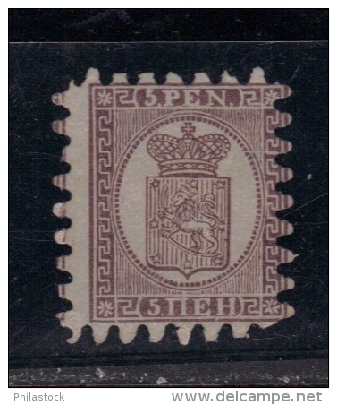 FINLANDE N° 5 A (*)  Perçage I Signé R.Calves - Unused Stamps