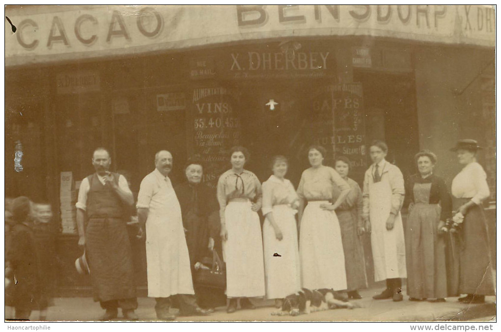 Lyon : Carte Photo Magasin Dherbey  Rue Du Chariot D´or - Lyon 4