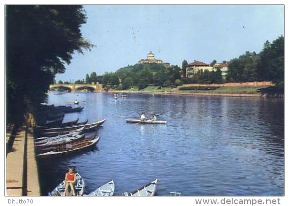 Torino - Con Il Monte Dei Cappuccini - 13 - Formato Grande Viaggiata - D2 - Kirchen