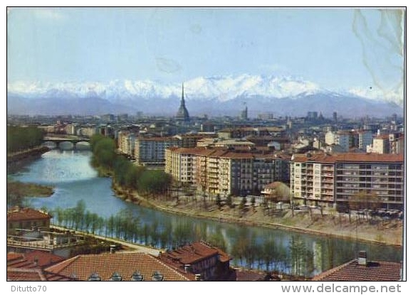 Torino - Il Po E La Catena Montana - Formato Grande Viaggiata - D2 - Fiume Po