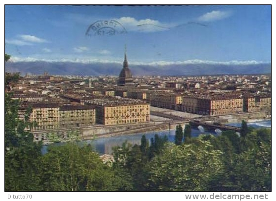 Torino - Panorama - 130 - Formato Grande Viaggiata - D2 - Panoramic Views