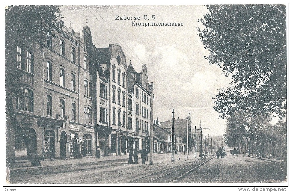 POLOGNE . POLAND . ZABORZE  .O.-S.   Kronprinzenstrasse . - Polen