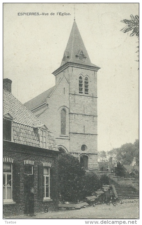 Spier / Espierres - Vue De L'Eglise - 1912 ( Verso Zien ) - Spiere-Helkijn