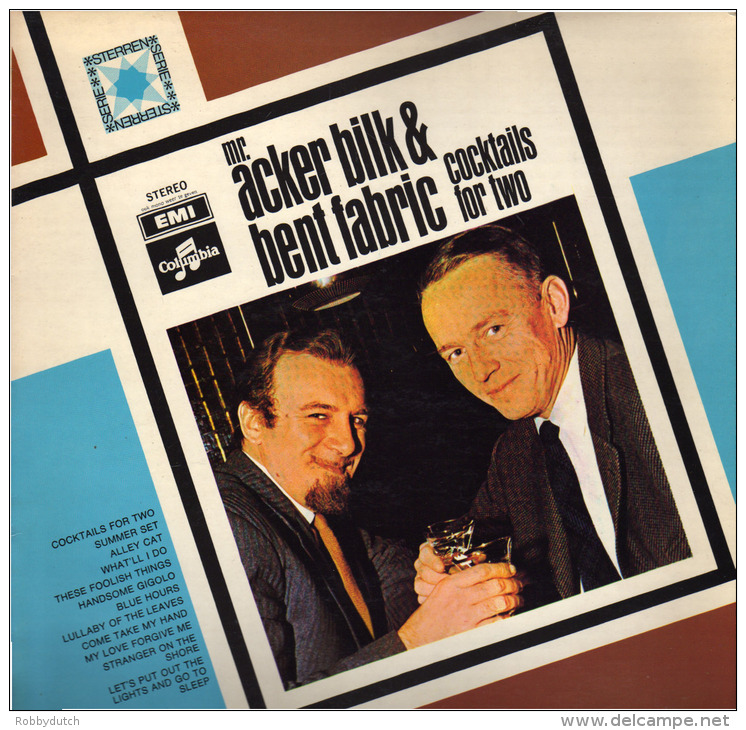 * LP *  MR. ACKER BILK &amp; BENT FABRIC - COCKTAILS FOR TWO (Holland 1966 EX-!!!) - Jazz