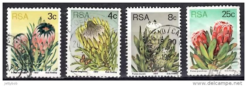 SOUTH AFRICA 1977 Proteas 4 Values Used - Gebraucht