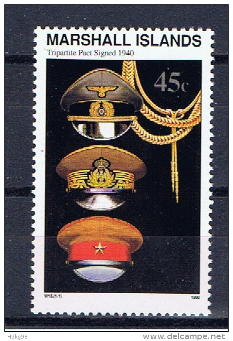 MH+ Marshallinseln 1990 Mi 318 Mnh 2. Weltkrieg: Dreimächtepakt - Marshalleilanden