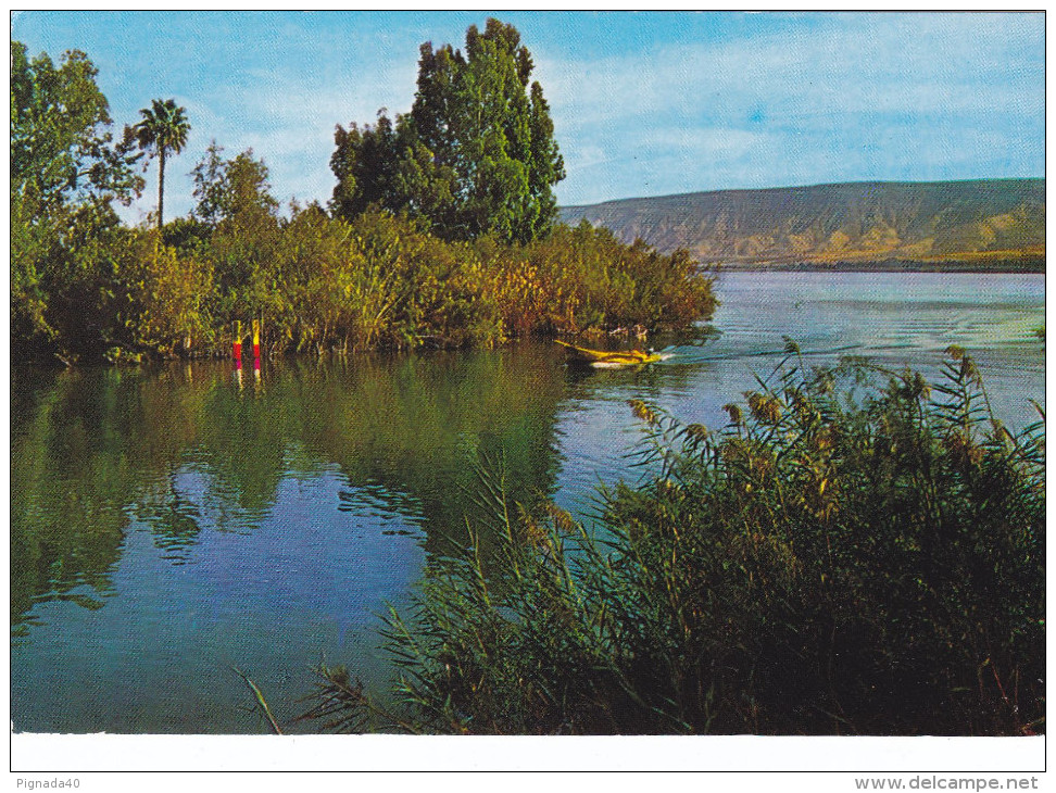 Cp , JORDANIE , TIBERIAS , Jordan River Leaving The Sea Of Galilée - Jordanie