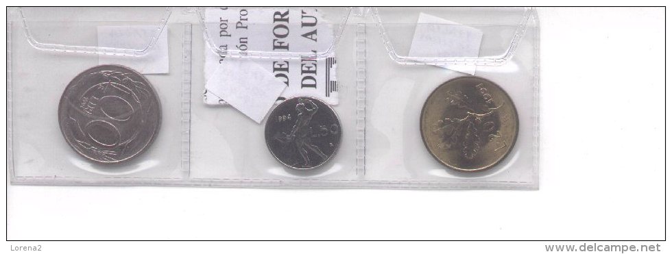 4-31. Monedas Italia. 3 Diferentes. 20, 50 Y 100 Liras - Sonstige & Ohne Zuordnung