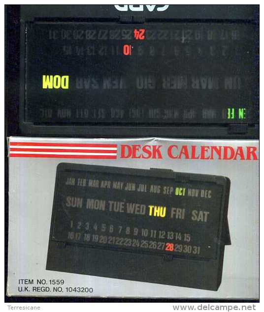 CALENDARIO PERPETUO DA SCRIVANIA PUBBLICITARIO DESK CALENDAR ZCALENDRIER DE BUREAU NUOVO CON SCATOLO - Altri & Non Classificati
