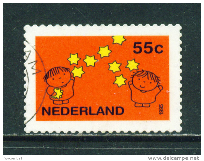 NETHERLANDS - 1995  Christmas  55c  Used As Scan - Oblitérés