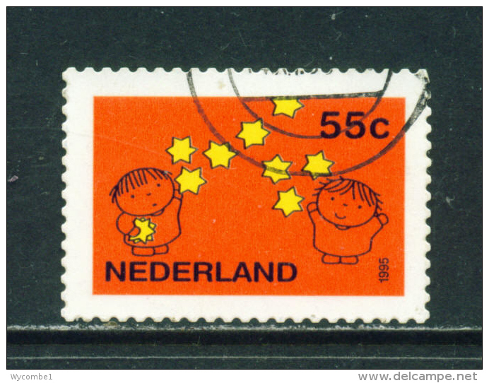 NETHERLANDS - 1995  Christmas  55c  Used As Scan - Oblitérés